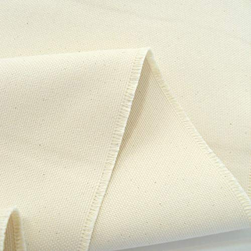 TOLKO Canvas-Stoff aus Roh-Baumwolle | 150cm breit | robuster Polsterstoff Bezugsstoff | 1,5mm dick | Baumwoll-Segeltuch zum Polstern Beziehen | Stoffe zum Nähen Meterware Baumwollstoffe