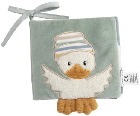Sterntaler Libro de Juegos para bebé, diseño de Pato Edda Lou, de Tela, con chirrido y Papel Arrugado, Juguete para niños y niñas