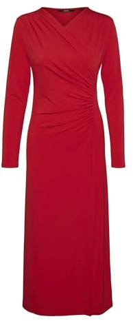 VERO MODA Vmrasmine Jrs Ga-Abito con Scollo a V, 7/8 Jersey, Salsa, S Donna