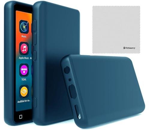 Fotosuncy for innioasis G1 G3 Mp3 Player Case with Cleaning Cloth Navy Blue | Flexible material with shock absorption, Lightweight with good grip, Easy to install or remove, Used in daily work and life