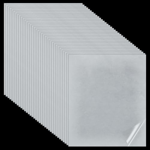 FINGERINSPIRE 36 Stück Doppelseitige Klebefolie Zum Aufbügeln 25x30cm Heißschmelzklebefolie Flicken Magischer Kleber Stoffreparatur Aufbügelflicken Passend Zuschneidbar Freestyle Flicken
