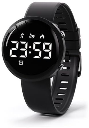 findtime Tracker d'activité pour Le Sport Montre Podomètre Connectée Moniteur de Sommeil avec Alarme vibrante pour Le Sport Adolescents Enfant Homme Femme Bracelet Enfant Montre Digitale Garçon 3ATM