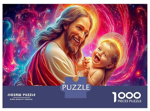 Visión Celestial 1000 Pieza María Jesús Stock De Carteas Premium Rompecabezas Conjunto Desafío Juego EduGatoivo Presente Divertido Idea De Regalo Decoración 52x38cm/1000pcs