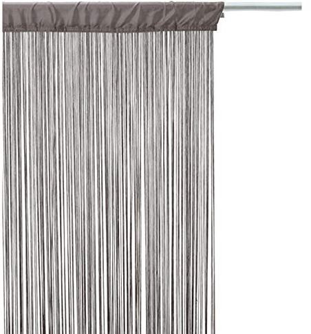 Atmosphera Fadenvorhang, 90 x 200 cm, grau