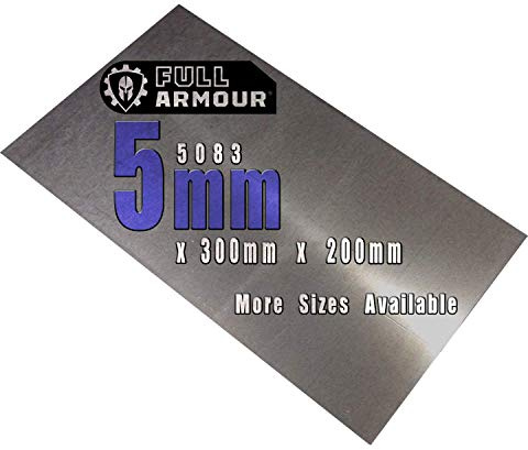 Full Armour 5083 - Placa de aluminio 5 mm, 300mm x 200mm (30cm x 20cm)