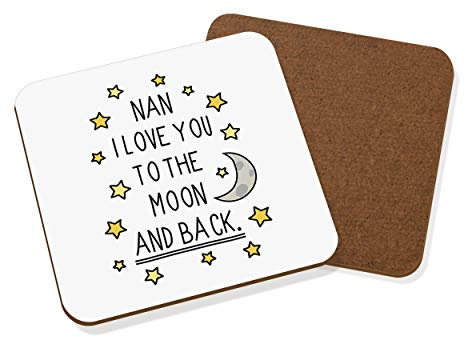 Gift Base Nan I Love You To The Moon And Back Untersetzer Getränke-unterlage