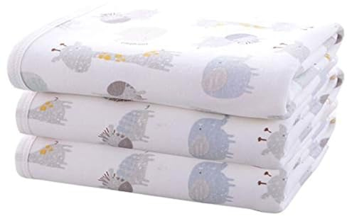 Baby Diaper Changing Pad Liners(22X27.5 inches) Soft Cotton Waterproof Changing Pad for Baby Underpads Mattress Mat Sheet Protector Portable Reusable Urine Mats for Travel Gear Pack of 3