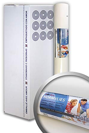 NORMVLIES 150 g Öko Renoviervlies 9 Rollen 168,75 m2 Glattvlies Malervlies umweltschonend glatte überstreichbare Vliestapete nachhaltig umweltbewusst weiß FSC® MIX Nr. TSUD-COC-001718-KR