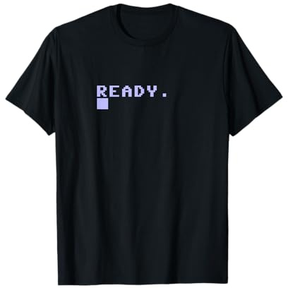 Ready C64 Home Computer 80s Retro Gamer Memory Gift T-Shirt