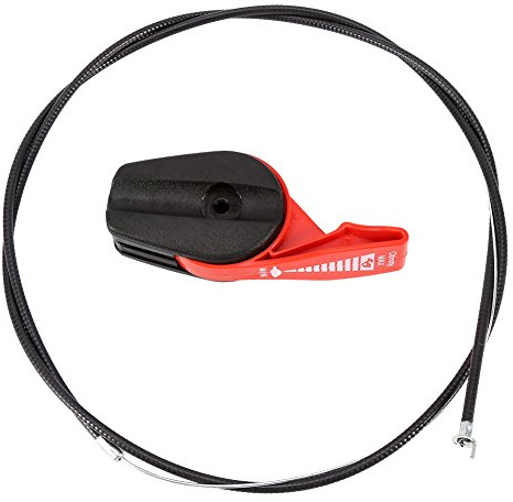 Haofy Rasenmäher-Gaszug Universal-Kit, 59-Zoll-Ersatzkit für die Gaszugschaltersteuerung für Garten-Rasenmäher (rot)