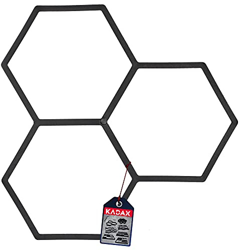 KADAX Coffrage de pavé en Plastique, coffrage à béton, coffrage de Trottoir, coffrage de coffrage, coffrage pour pavés, coffrage tremplin, gabarit de Pavage (36 x 36 x 4 cm, Motif 1)