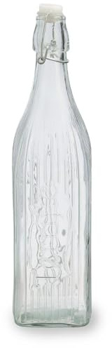 Quid Viba Bouteille avec bouchon en verre Sodo Passe au réfrigérateur Non compatible micro-ondes Recyclable 1 l