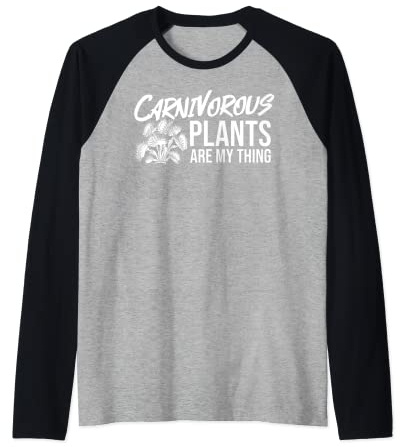 Carnivorous Plant Gift Venus Fly Traps Pitcher Sarracenia Raglan Baseball Tee