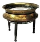 Antique Brass Loupe Magnifying Glass Brass Tripod Magnifying Glass Table Top Watchmaker Jeweler Nautical Mini Size by Better Buy Handicraft