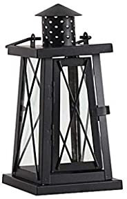 Kerzenhalterhalter Vintage Schmiedeeisen dekorative Kerzenlaterne for rustikale Hochzeit Herzstück Hängende Laterne Bauernhaus Wohnkultur Indoor Outdoor Laternendekoration Kandelaber ( Color : A )