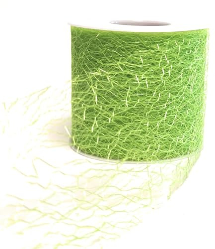s.dekoda Dekoband 25m x 70mm Lindgrün Grün Netzband Spinnennetz Schleifenband Tischdekoband