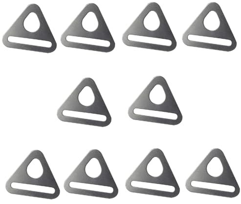 Vleant 10Pcs 32mm Edelstahl Outdoor Zelt Baldachin Dreieck Schnalle Haken Wind Seil Schnalle Sonnenschutz Schnalle Haken Anpassung Befestigung