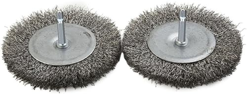 YUETTYY 2 Pcs Replacement Wire Brush Joint Cleaner Fit for EFB 400 and EFB 401 Blister 10mm Electric Joint Brush (Diameter 6mm Shank)