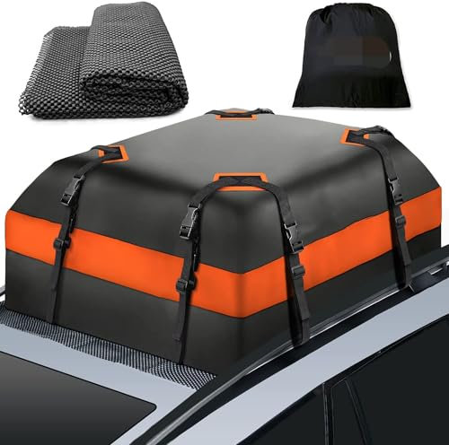 baobeini Auto Dachbox Für VW Polo MK5 6C 6R 2010-2018,Reisen und Gepäcktransport Tragbarer Dachträger-Autogepäckträger-Tasche,15cubic feet