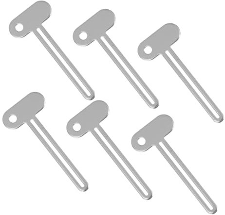 VILLFUL Metal Toothpaste Tube Squeezer Roller 6pcs Toothpaste Squeezer Tool Tube Roller Extruder for Bathroom Use