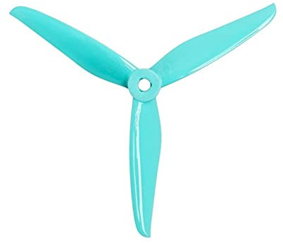 ROXENT T5146.5 5,1X4,65X3 3-Blatt Pure PC Racing Propeller, for RC FPV Racing Freestyle 5 Zoll Drohnen Drohnen-Quadrocopter(2Pairs Teal)