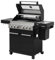 Feuergott Gasgrill Hektor 4B-S inkl. Drehspieß und Abdeckhaube mit 4 Brennern, Sear-Brenner, Gusseisen-Grillrost, Heckbrenner, Seitenkocher, Sichtfenster und Thermometer für Garten und Terrasse