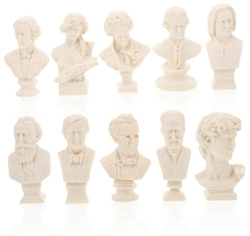 NUOBESTY 10 Sculture in Gesso da Schizzo - Ornamento Artigianale E Statua per Esercitarsi nel Disegno per Artisti