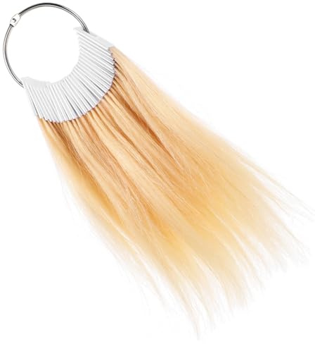 Mikinona 30stücke Echthaar Haarfarben Testringe Zum Testen Mehrfach Färb Und Bleichbare Haarteststrähnen Für Friseursalons Haarverlängerungen Für Farbexperimente