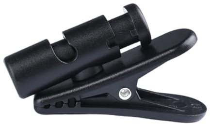 Sehuby Rotatable Earphone Wire Clip, Secure Cable Attachment to Clothing Black Headphone Cord Organiser 360 Degree Rotation