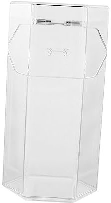 NIYANGLE Seau de Rangement pour Pinceaux de Maquillage Hexagonal Transparent Organisateur de Bureau Multifonction pour Cosmétiques et Accessoires de Beauté