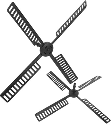 FIXOSHEE Plastic Windmill Blades Replacement Parts for Outdoor Garden Solar Windmill Accessories Set Durable Yard Leaf and Blade for Patio Decoration 15.75X15.75X1.18In