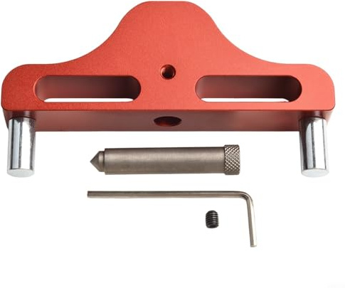 Durashmall Herramienta de marcado de aleación de aluminio con regla de alineación para carpintería y carpintería, rango de medición de alta precisión inferior a 95 mm, medidor de precisión para jabalí