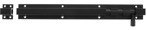 SHINEOFI Cerrojo de Cerradura Deslizante de Aluminio Resistente Perno de Cañón para Puertas Interiores de Madera en Cocinas y Baños Color Negro