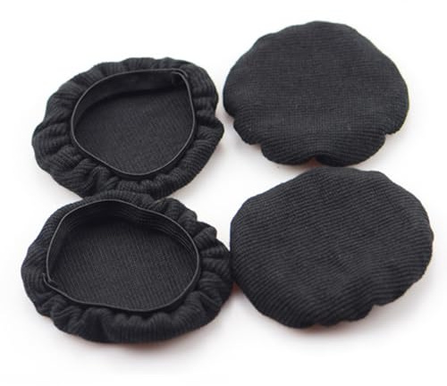 TIDTALEO 10pcs Small Black Headphone Cover Earpads 6.5-8cm Protective Dustproof Cushions for Headset Earmuffs Compatible with Over-ear Headphones