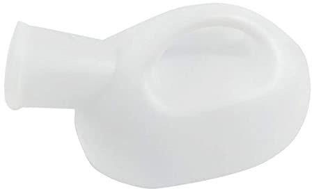 2000ml Large Capacity Men's Urinal Bottle,Elderly Plastic Urine Collector with Lid for Incontinence Outdoor Travel Camping (White)