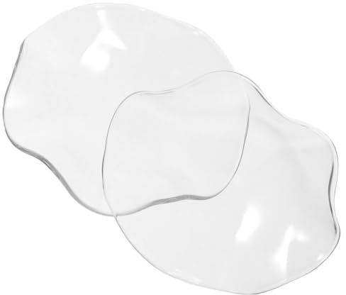 KONTONTY 2pcs Glass Essential Oil Saucer Dish Small Size for Sauna Aromatherapy Burners and Wax Melt Warmers