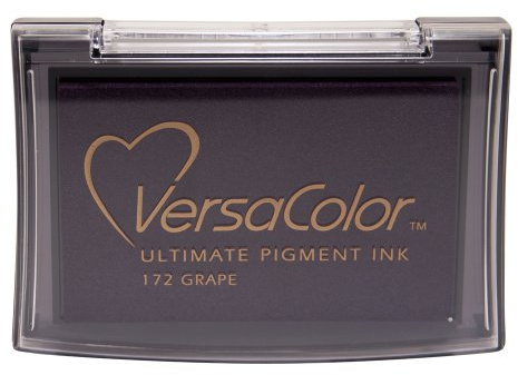 Tsukineko VersaColor Stempelkissen - Violett, Grape - Groß - Deckend, Wasserbasis - Wasserfest - Embossing
