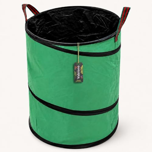 Garten-Abfallsack Gartenabfallsack Premium Polyester Oxford 600D Qualität Laubsack Pop-Up Ø 47cm = 85 l selbststehend