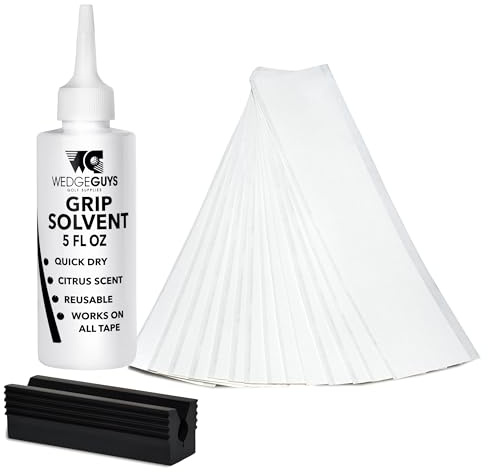 Wedge Guys Golf Grip Kits for Regripping Golf Clubs - Professional Quality - Options Include Hook Blade, 15 or 30 Tape Strips, 5 or 8 oz Solvent, Grip Tape Remover, Bench Vise & Rubber Clamp
