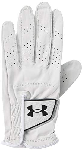 Under Armour Full Finger Gloves UA Piece Tour Gloves (Golf/Men) Men's White/Black - Gloves white/ black