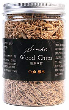 Ruby Lil Smoking Chips, Getrocknete Kiln Holzhackschnitzel Für Raucher, Apfel, Kirsche, Pecan, Eiche, Grillholz Chunks, 100 Prozent Natur Extra Fine Holz Raucher Sawdust Shavings,Oak