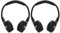 Paquete de 2 Auriculares inalámbricos para Coche Auriculares inalámbricos Infrarrojos de 2 Canales Auriculares Plegables, Reproductor de DVD, en el Coche, Ajuste Personalizado, Entretenimiento