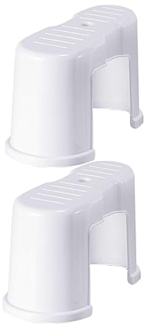 BCOATH 2stücke Toiletten-fußhocker Aus Kunststoff Tragbar Rutschfester Badezimmer-hocker Stabiler Anti-Slip-hocker Für Toilette Geeignet Für Junge Mädchen Und Erwachsene