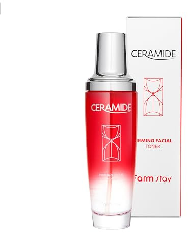 Straffendes Gesichtswasser mit Ceramiden 130 ml/Für trockene und dehydrierte Haut/Koreanische Skincare K-Beauty/FarmStay Ceramide Firming Facial Toner