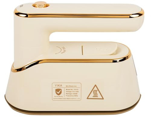 YIKA Steamer for Clothes, Handheld 2-in-1 Garment Steam Iron, 25s Heat Up, Ceramic Soleplate, Dry Pressing & Steaming Fabric Wrinkle Remover for Clothing, Upholstery and All Fabrics