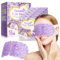 12 PCS Maschera Occhi Riscaldante, Maschera per Gli Occhi al Vapore di Lavanda, Autoriscaldante Maschera Occhi per Dormire, Maschera per Dormire Allevia la Secchezza Oculare e Schiarisce le Occhiaie