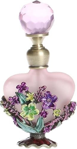 DNCG Botella de Perfume recargable portátil, atomizador de Perfume, botella de Perfume de cristal vacía recargable Vintage, decoración del hogar hecha a mano, regalo for mujer