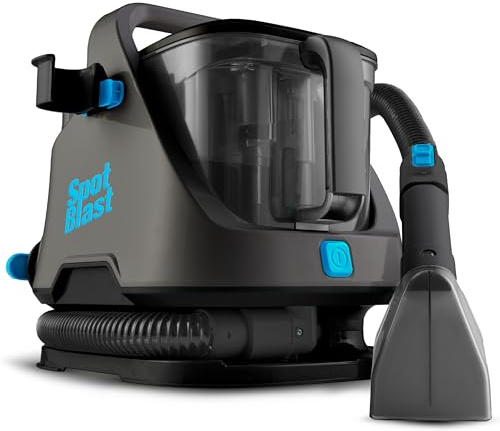 SPOT BLAST Aspirador Limpiador de Tapicerías 3 en 1 650W – Limpia Manchas en Sofás, Alfombras, Colchones, Asientos del Coche – Depósitos de Agua Limpia/Sucia Extraíbles, Portátil y Potente