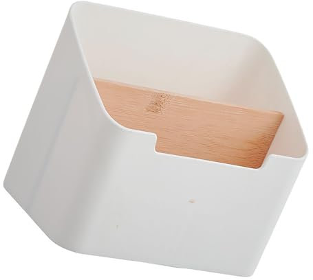 Holz Desktop Organizer Stiftehalter Schreibtisch Fernbedienungshalter mit Abnehmbar Fächer für Pen Handy Schere Gläser