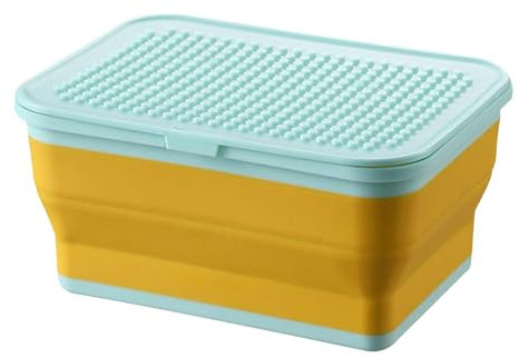 Contenedor de almacenamiento plegable para niños, cubo plegable en pequeño, organizador de cubos de silicona apilable, organizador de cubos de basura, caja de juguetes para niños, almacenamiento